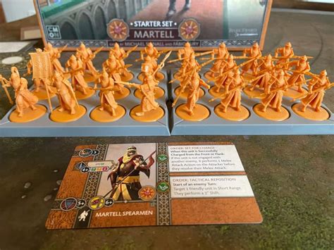 House Martell rules the desert, plains, and badlands of southern Westeros under the Sunspear banner. . Martell starter set contents